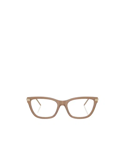 Emporio Armani Cat-eye Frame Glasses In Brown