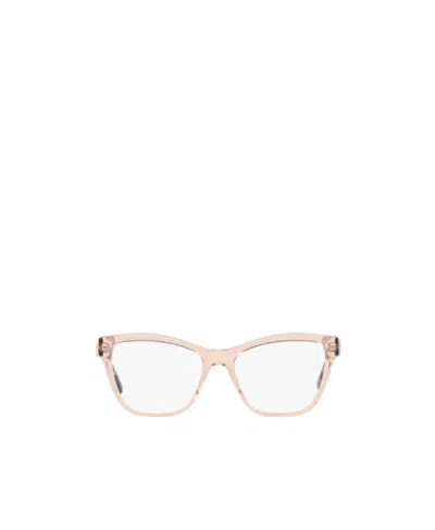 Emporio Armani Cat Eye-frame Glasses In White