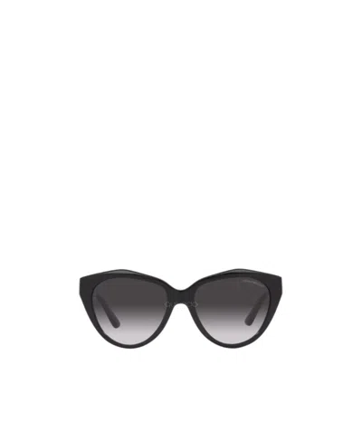 Emporio Armani Cat's Eye Frame Sunglasses In Black