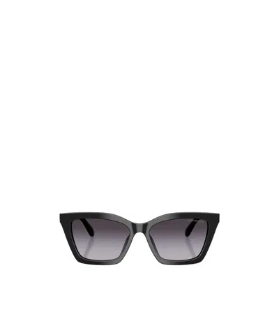 Emporio Armani Grey Gradient Butterfly Ladies Sunglasses Ea4250u 50178g 54 In Black