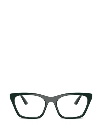 Emporio Armani Cat-eye Frame Glasses In Red
