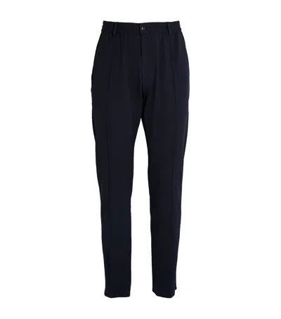 EMPORIO ARMANI CENTRE-SEAM SLIM TROUSERS