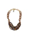 Emporio Armani Girocollo Catena Elementi Sovrapposti Necklace In Natural