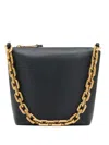 Emporio Armani Chain-link Leather Shoulder Bag