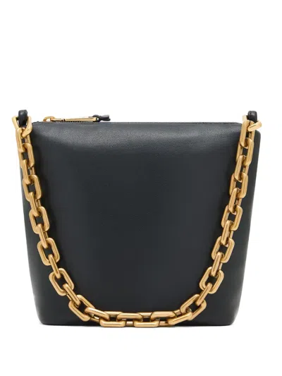 Emporio Armani Chain-link Leather Shoulder Bag