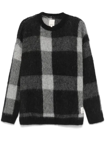 Emporio Armani Checked Sweater In Multi