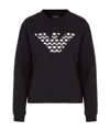 EMPORIO ARMANI CHECKERBOARD LOGO SWEATSHIRT