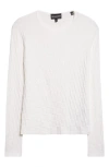 Emporio Armani Checkered Sweater In White