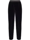 Emporio Armani Velvet Loose Fit Trousers