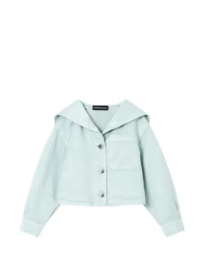 Emporio Armani Kids' Chest-pocket Jacket In Blue