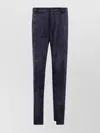 Emporio Armani Chino Trousers With Side And Back Pockets In Blue