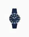 Emporio Armani Chronograph Blue Nylon And Leather Watch