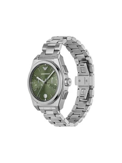 Emporio Armani Chronograph Stainless Steel 43mm In Metallic