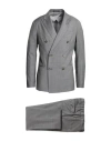 Emporio Armani City Line Man Suit Grey Size 46 Virgin Wool In Gray