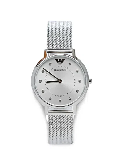 Emporio Armani Classic 32mm Watch In Silver