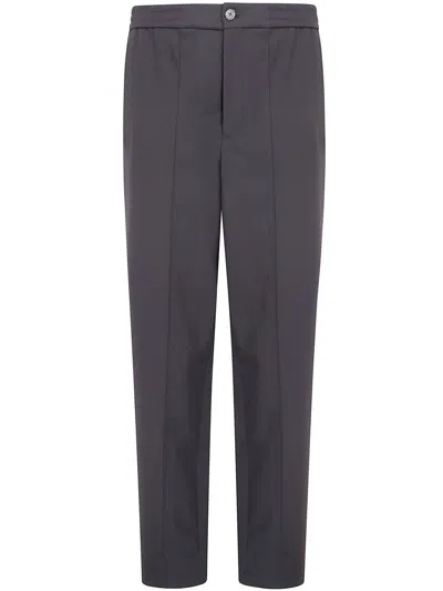 Emporio Armani Chino Trousers With Straight Leg And Pockets In Gray