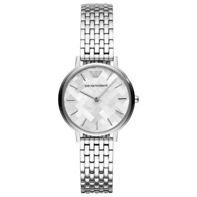 Emporio Armani Classic 43mm Watch In Silver