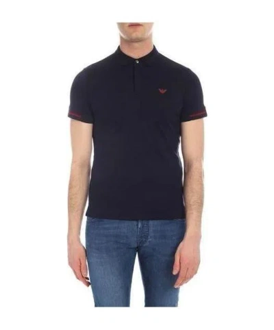 Emporio Armani Classic Polo Shirt In Black