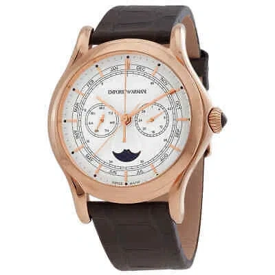 Pre-owned Emporio Armani Classic Quartz White Dial Men's Watch Ars4202
