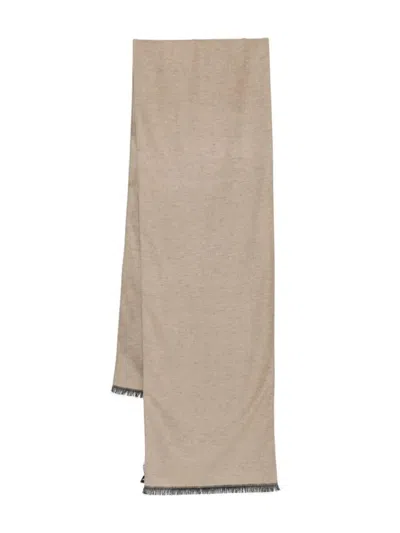 Emporio Armani Classic Tiny Scarf Accessories In Brown