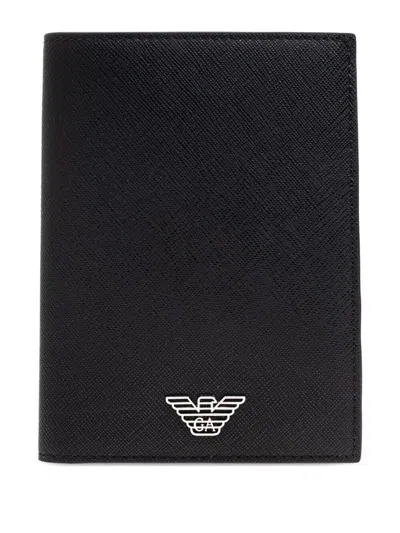 Emporio Armani Classic Wallet Accessories In Black