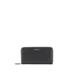 Emporio Armani Classic Zip Wallet In Black