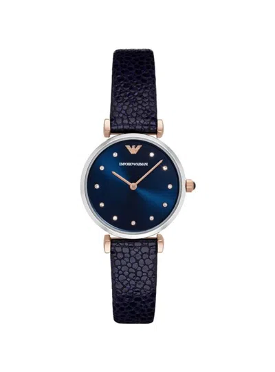 Emporio Armani Clock  Gianni T-bar Ar1989 In Blue