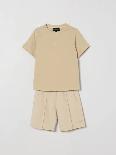 Emporio Armani Clothing Set Kids  In Brown