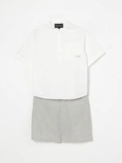 EMPORIO ARMANI CLOTHING SET EMPORIO ARMANI KIDS COLOR WHITE,422606001