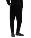 Emporio Armani Clubwear Cotton & Nylon Chenille Rhinestone Embellished Regular Fit Joggers