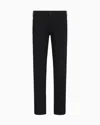 Emporio Armani Slim-cut Denim Jeans In Black