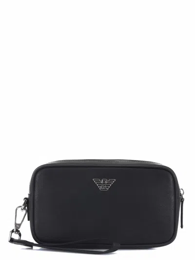 Emporio Armani Clutch Bag In Black