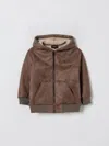 Emporio Armani Coat  Kids Color Beige In Brown