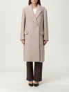 Emporio Armani Coat  Woman Color Beige In Neutral
