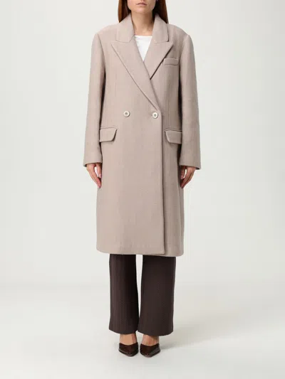 Emporio Armani Coat  Woman Color Beige In Neutral