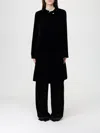 Emporio Armani Coat  Woman Color Black In Black