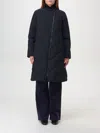 Emporio Armani Pillow Collar Puffer Coat In Schwarz