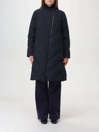 Emporio Armani Pillow Collar Puffer Coat In Schwarz