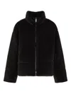 Emporio Armani Coats Black In Black