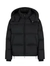 Emporio Armani Nylon Short Down Jacket In Black