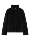 Emporio Armani Coats Blacks And Greys In Black
