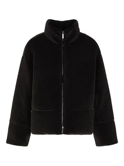 Emporio Armani Coats Blacks And Greys