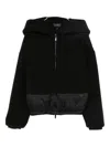 Emporio Armani Drawstring Hood Jacket In Black