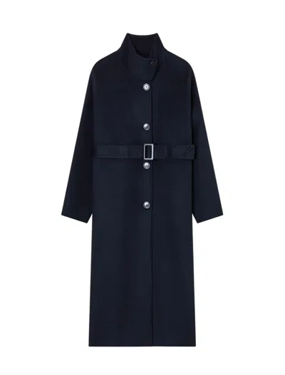 Emporio Armani Coats Blue