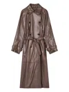 Emporio Armani Stylish Raincoat Featuring Belted Waist In Multi