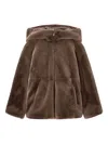Emporio Armani Brown Faux-fur Reversible Blouson