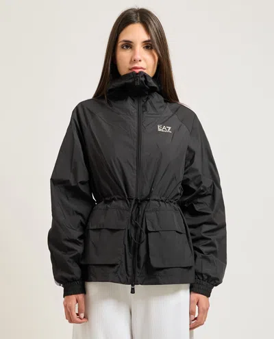Emporio Armani Coats In Black