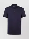 Emporio Armani Collared Polo Shirt In Textured Fabric