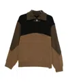 Emporio Armani Colour-block Zip-up Sweatshirt In Multi