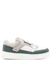 Emporio Armani Sneakers In Pelle Con Inserti A Contrasto In Multi
